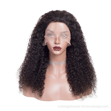 factory store Jerry curl raw 100% virgin 360 straight brazilian frontal hd wig full lace front cuticle aligned human hair wigs
